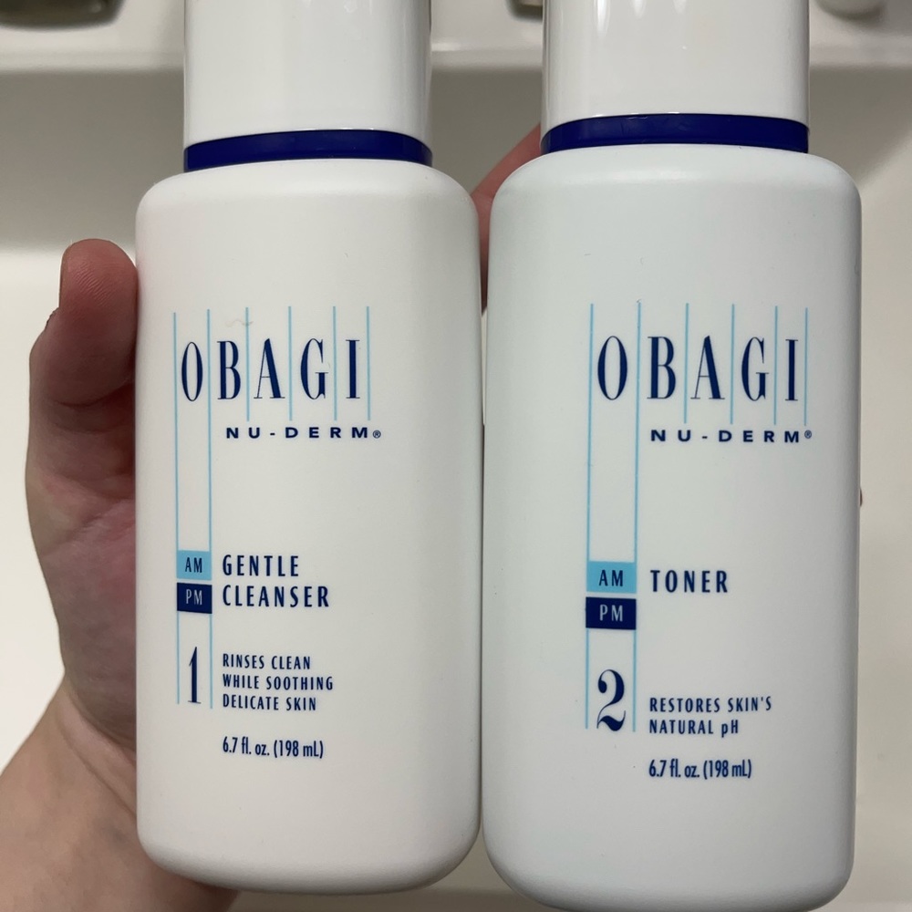 Obaji Nu Derm gentle cleanser and toner